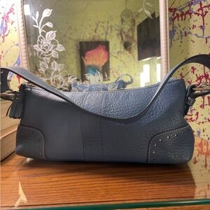 VTG Y2K COACH BLUE LEATHER HAMILTON BAG